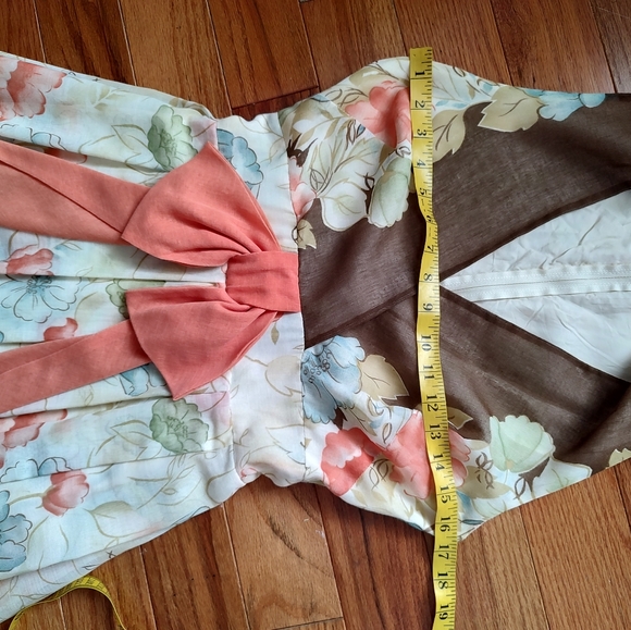 70s vintage floral maxi cottage core dress - Picture 7 of 13